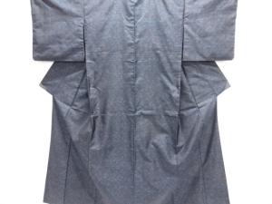抽象花模様織り出し本場泥大島紬着物